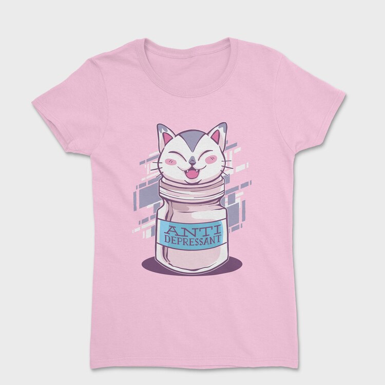 Antidepressant Cat, Tricou Femei