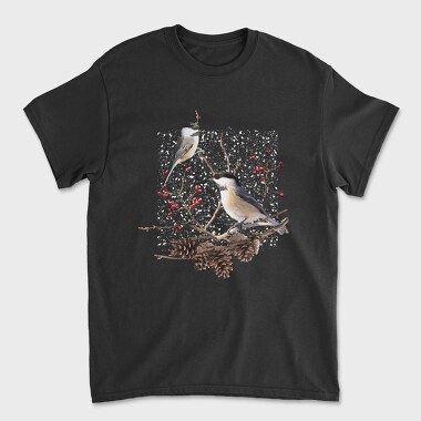 Chickadee Bird, Tricou Barbati (Unisex)