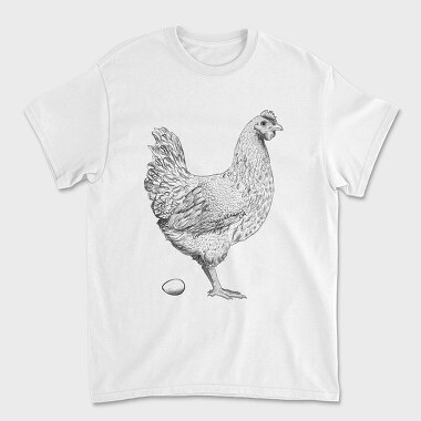 Chicken Egg, Tricou Barbati (Unisex)