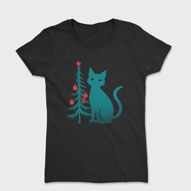 Christmas Cat Flat, Tricou Femei