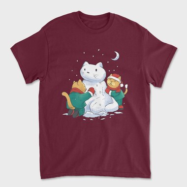 Christmas Cats Snowman, Tricou Barbati (Unisex)