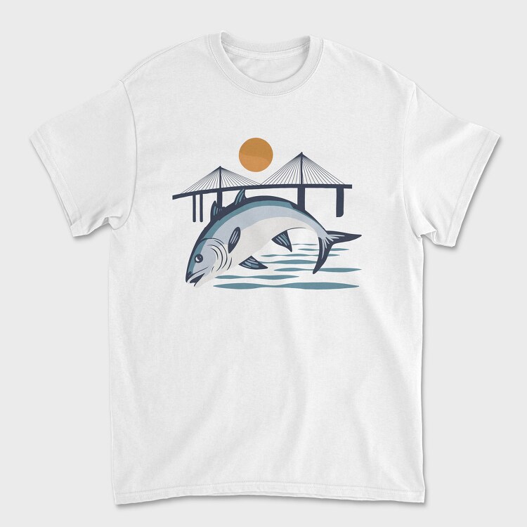 Fish Illustration 3, Tricou Barbati (Unisex)