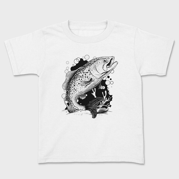 Fish Illustration, Tricou Copii