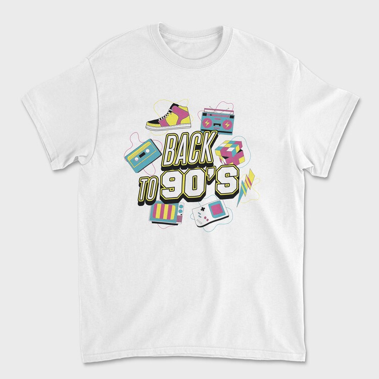 Back to 90 S, Tricou Barbati (Unisex)