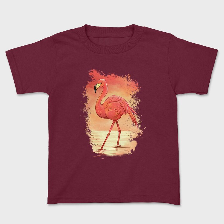 Flamingo Painting, Tricou Copii