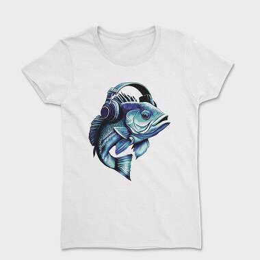 Bass Fish Headphones, Tricou Femei