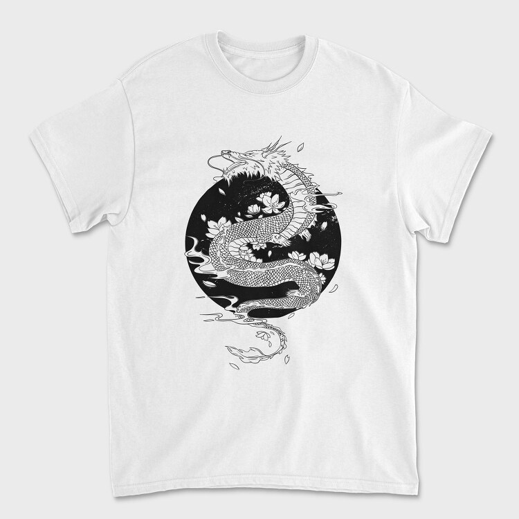 Japanese Tattoo Dragon, Tricou Barbati (Unisex)