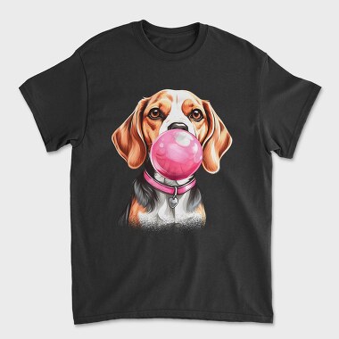 Beagle Bubblegum, Tricou Barbati (Unisex)