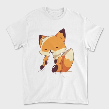 Fox Eating, Tricou Barbati (Unisex)