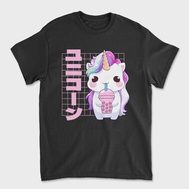 Unicorn Cute Boba Tea, Tricou Barbati (Unisex)