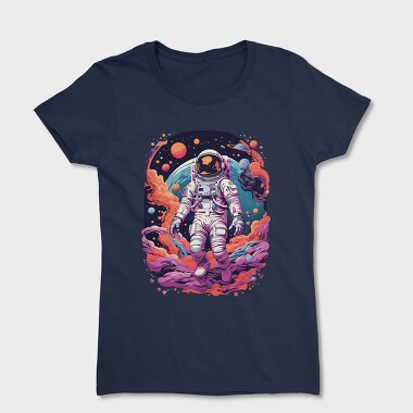 Colorful Astronaut Space, Tricou Femei