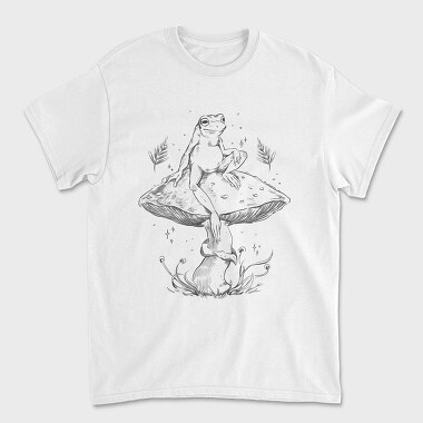 Frog Cottage Sketch, Tricou Barbati (Unisex)