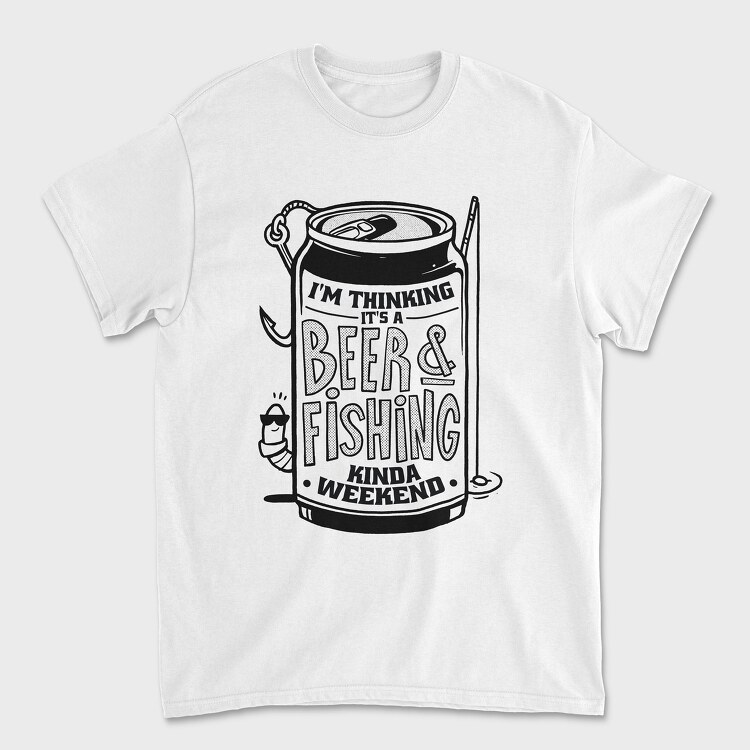 Beer and Fishing, Tricou Barbati (Unisex)