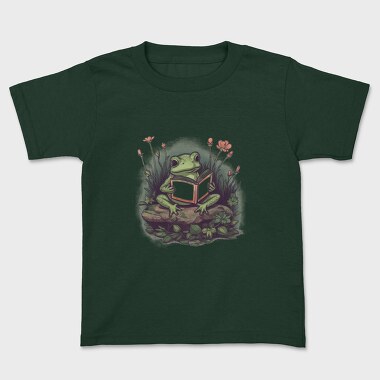 Frog Reading Flowers, Tricou Copii