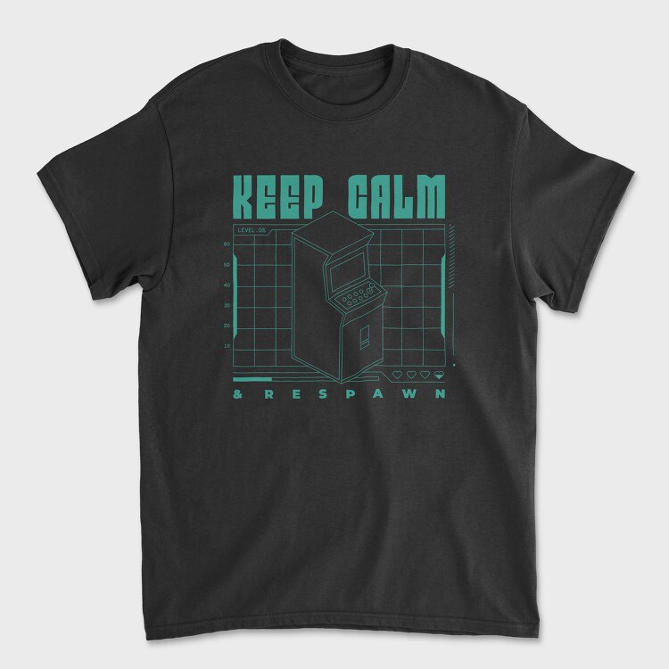 Keep Calm and Respawn, Tricou Barbati (Unisex)