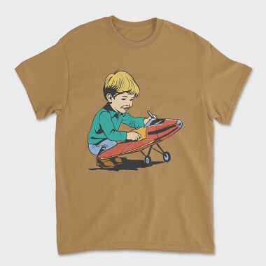 Kid Plane Vintage, Tricou Barbati (Unisex)