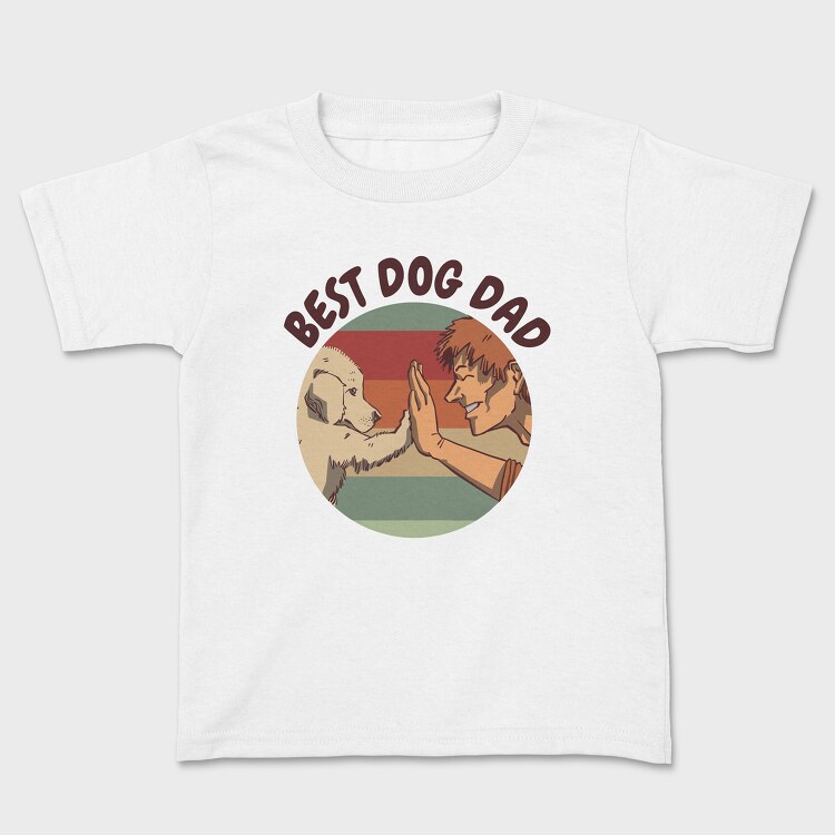 Best Dog Dad, Tricou Copii