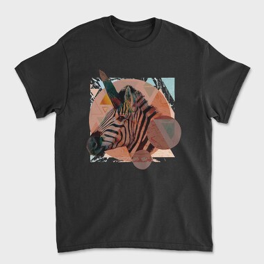 Geometric Zebra, Tricou Barbati (Unisex)