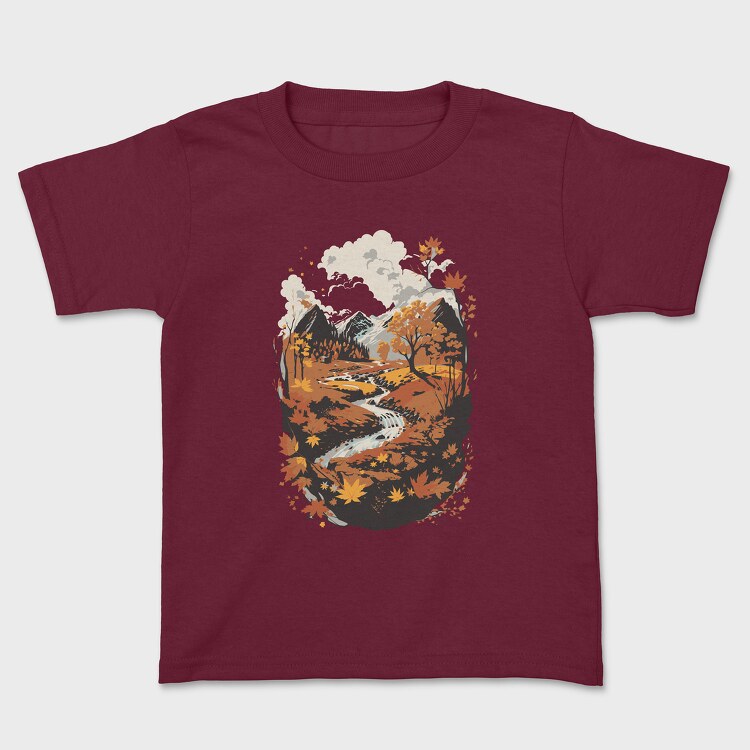 Landscape Autumn, Tricou Copii