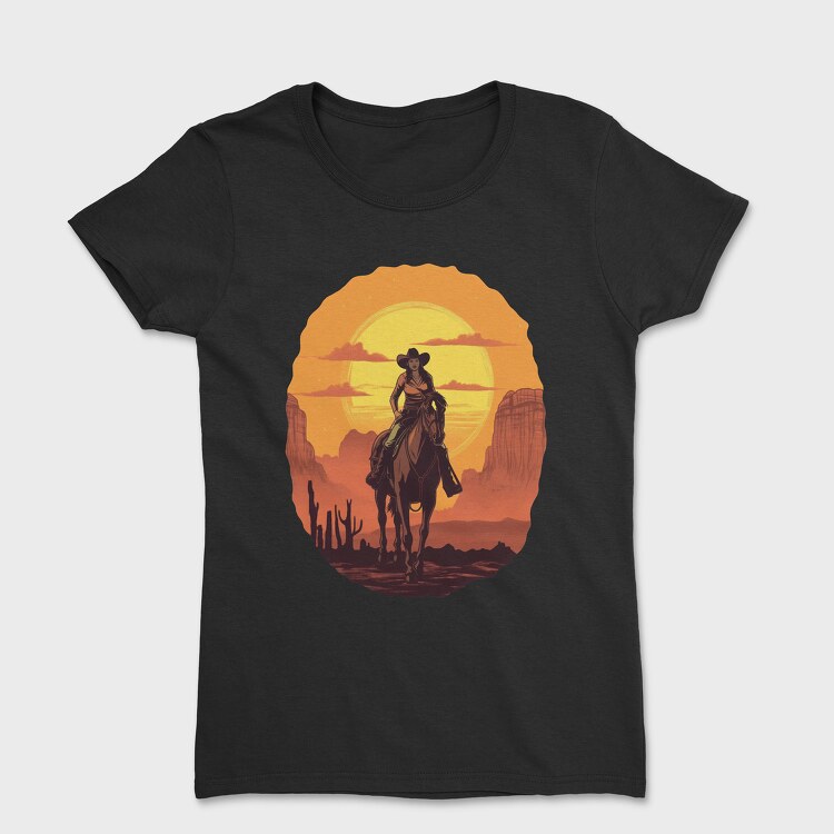 Cowgirl Sunset, Tricou Femei