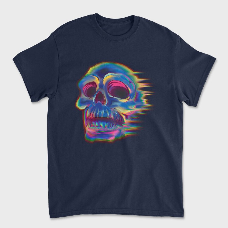 Skull Effect Colorful, Tricou Barbati (Unisex)