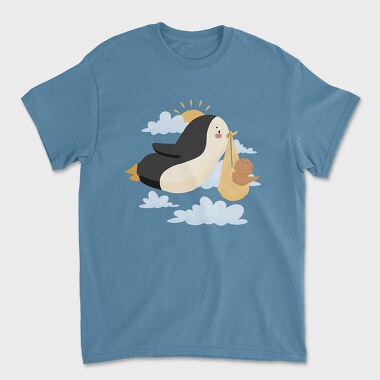 Penguin With a Baby, Tricou Barbati (Unisex)