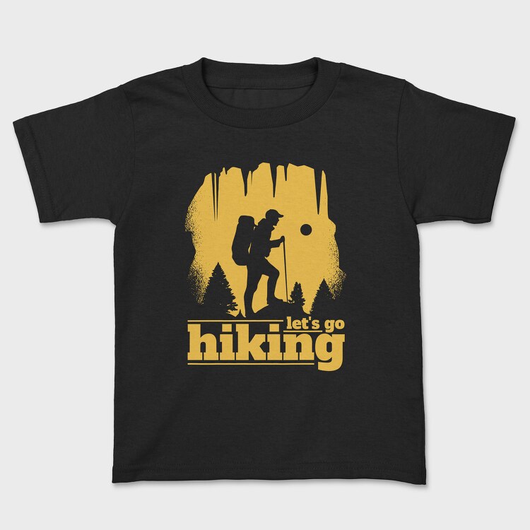 Lets Go Hiking Yellow, Tricou Copii