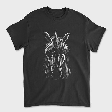 Blindfold Unicorn Portrait, Tricou Barbati (Unisex)