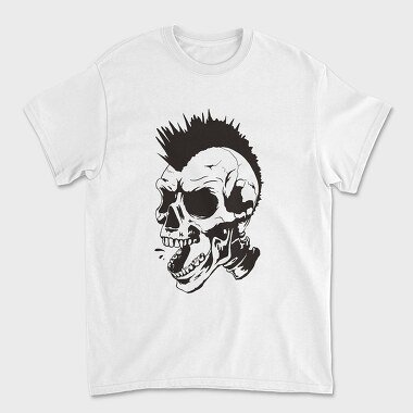 Skull Punk Mohawk, Tricou Barbati (Unisex)