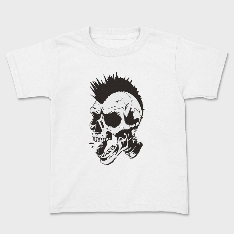 Skull Punk Mohawk, Tricou Copii