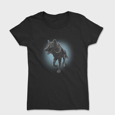 Girl Riding Wolf, Tricou Femei