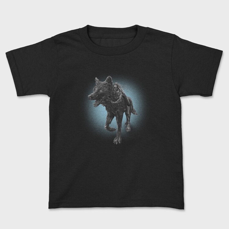 Girl Riding Wolf, Tricou Copii