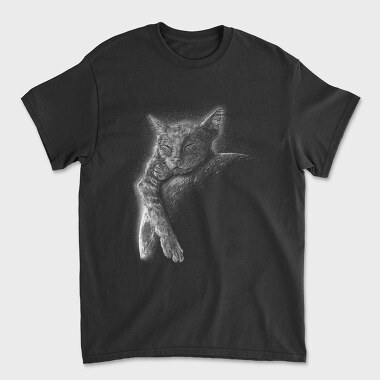 Sleeping Cat Moon, Tricou Barbati (Unisex)