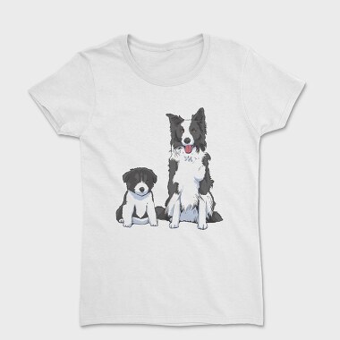 Border Collie Puppy Dog, Tricou Femei