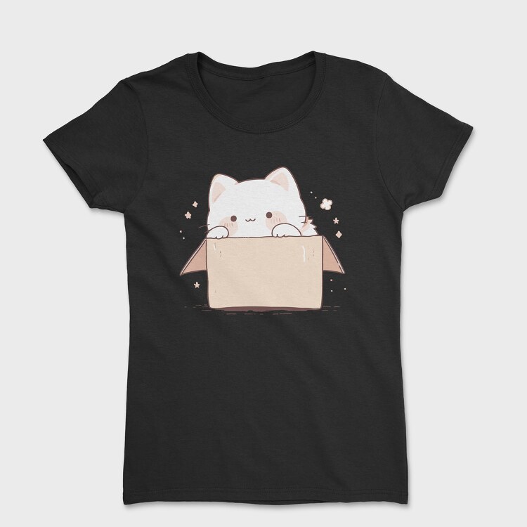 Cute Little Cat Box, Tricou Femei