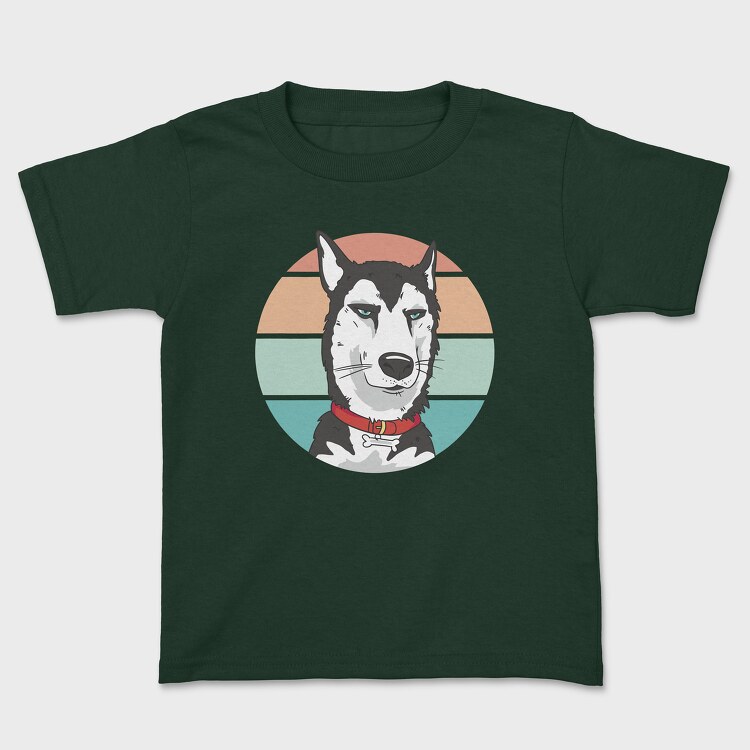 Bored Husky Dog, Tricou Copii