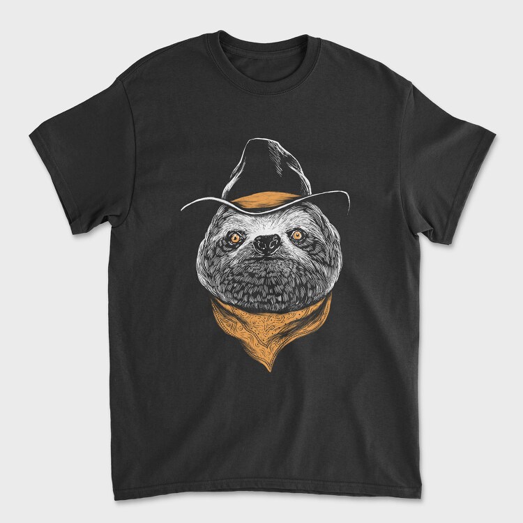 Sloth Cowboy Color, Tricou Barbati (Unisex)