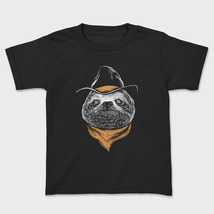 Sloth Cowboy Color, Tricou Copii