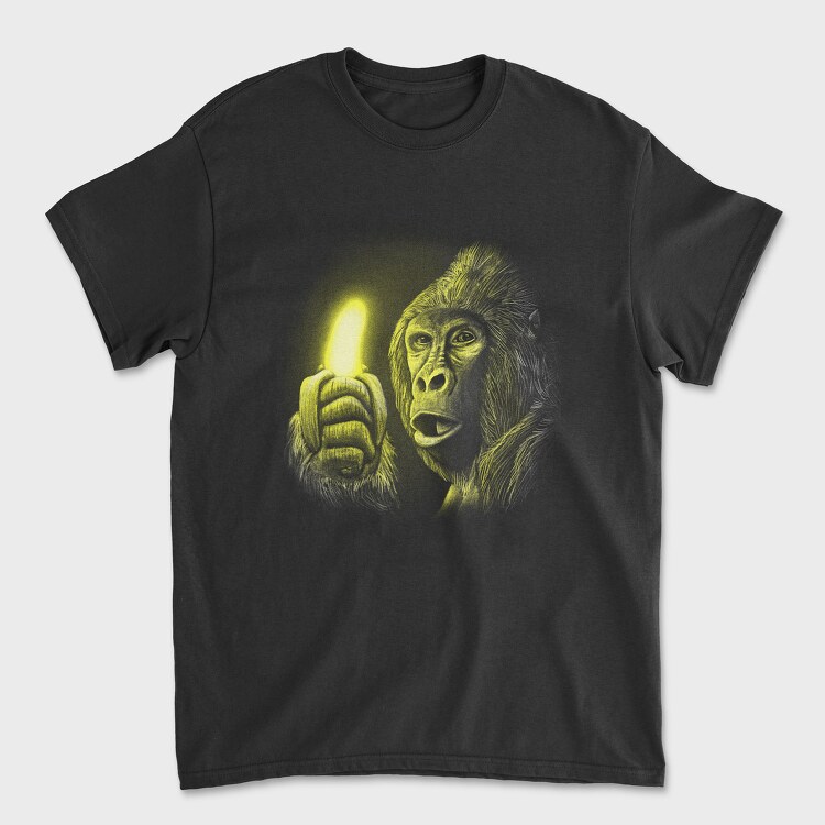 Gorilla Shining Banana, Tricou Barbati (Unisex)