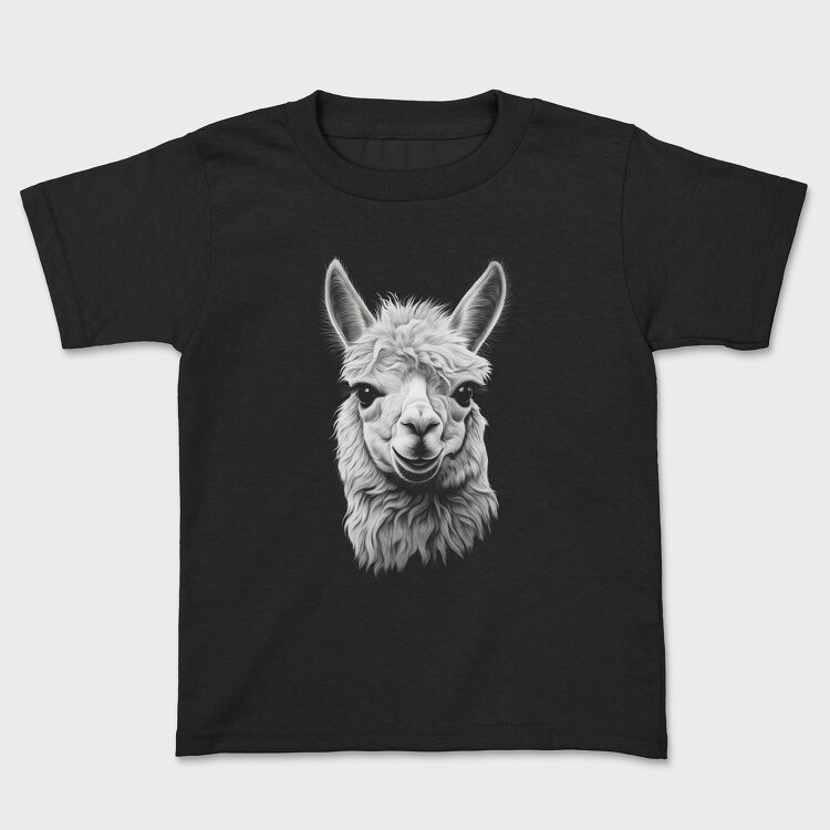 Llama Portrait, Tricou Copii