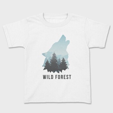 Wild Forest Wolf, Tricou Copii