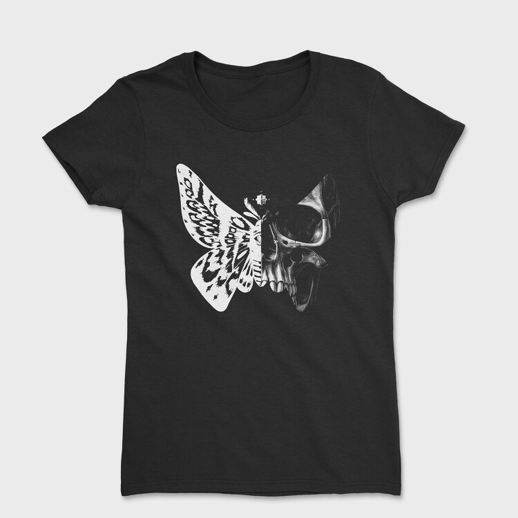 Butterfly Half Skull, Tricou Femei