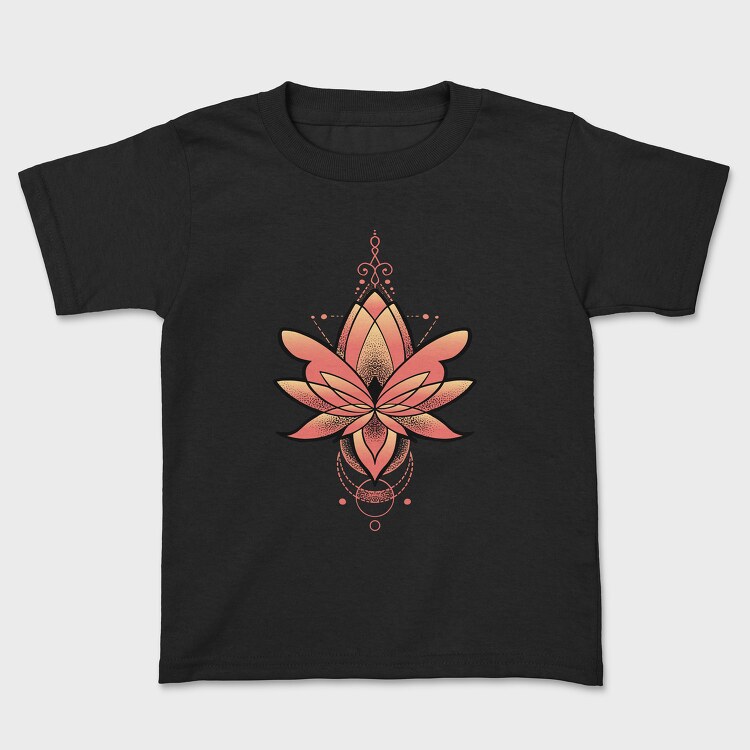 Lotus Flower Fire Gradient, Tricou Copii