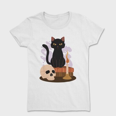 Witchy Black Cat, Tricou Femei