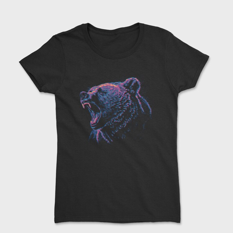 Grizzly Bear Roaring, Tricou Femei