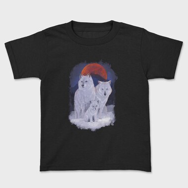 Wolf Family Moon, Tricou Copii