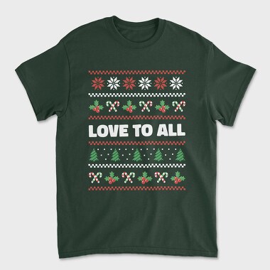 Love to All Ugly Sweater, Tricou Barbati (Unisex)