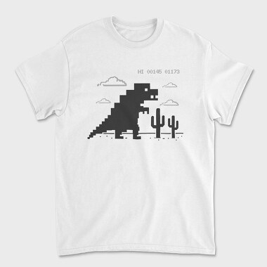 Dinosaur Game, Tricou Barbati (Unisex)