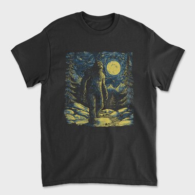 Starry Night Bigfoot, Tricou Barbati (Unisex)