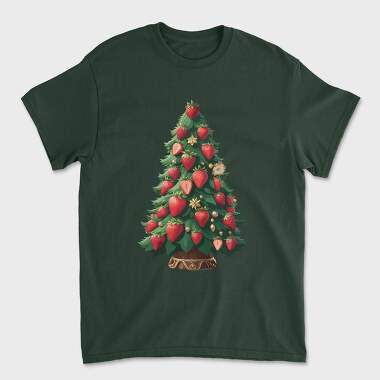 Strawberries Christmas Tree, Tricou Barbati (Unisex)